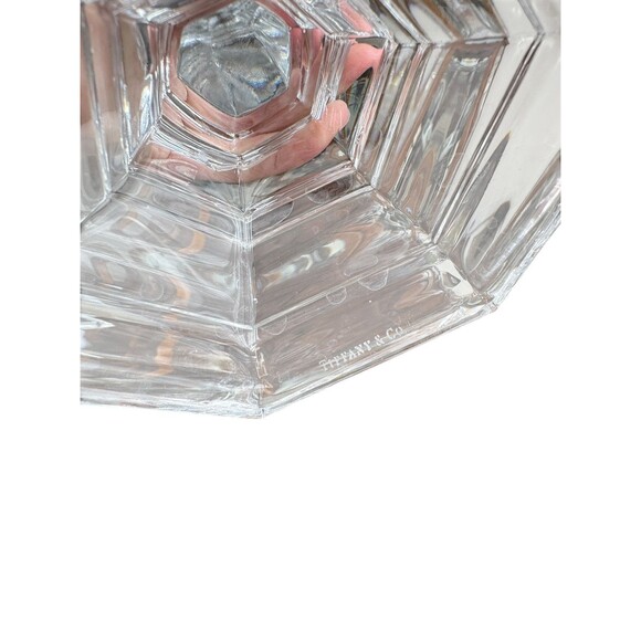 TIFFANY & CO American Pair of Crystal Plymouth Candlesticks Candle Holders 8” H - Picture 5 of 6